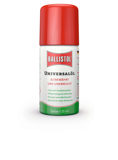 Ballistol Universalöl Spray 25 ml – hautverträglich, biologisch abbaubar & ideal zur Pflege von Carbonstahlpfannen und Messern